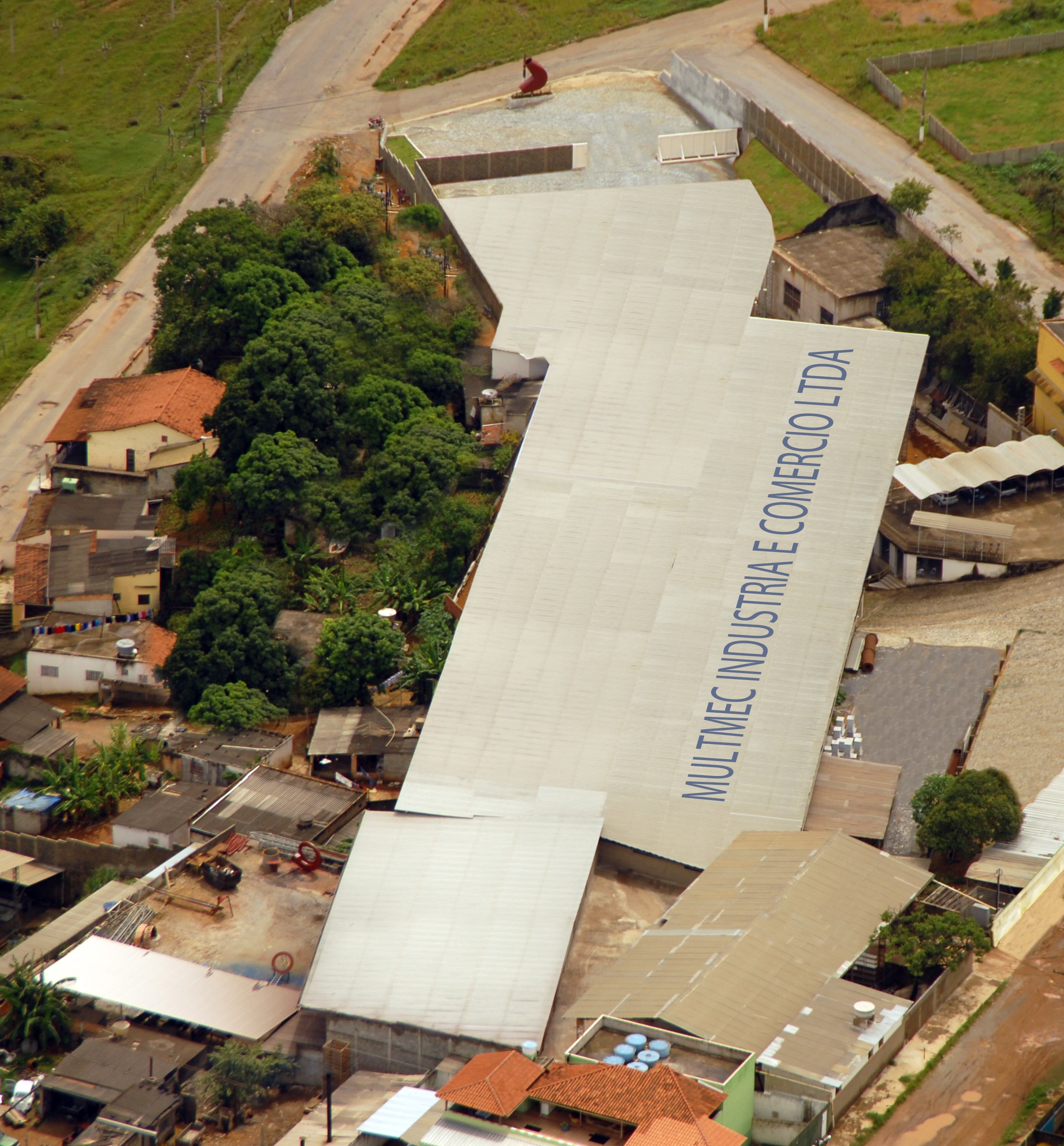 Vista aérea da fábrica MULTIMEC